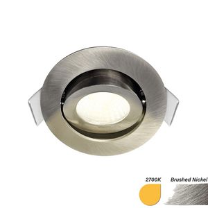 ED-10063 LED Spot 5W DIM 2700K Round Nickel IP54