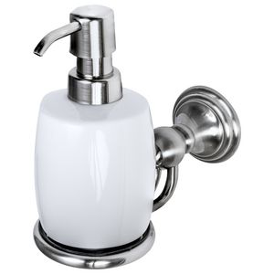 Zeepdispenser geborsteld rvs keramiek ALLURE