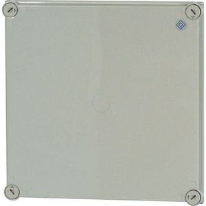 Deksel CI HxBxD=375x375x25mm RAL7035