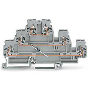 Moduleklem 3-etage diode 1N4007 grijs VVE=50