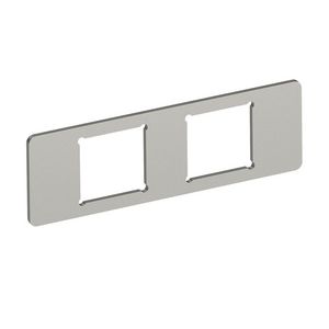 Montageplaat 2x gatenpatroon type A 77x24x15 rvs