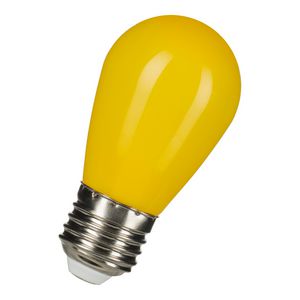 LED-lamp ST45 Party E27 1W geel