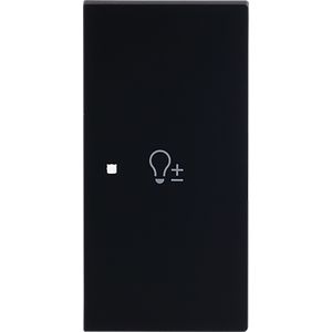 Free@Home bedieningswip rechts 2-voudig dimmer art-matzwart (6234-22-45M)