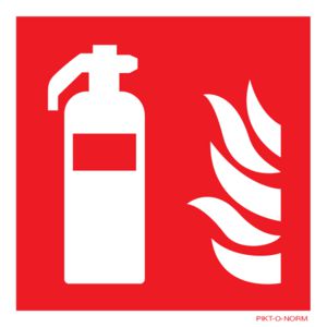 Pictogramsticker blusser met vlam 100x100mm (809-333126)