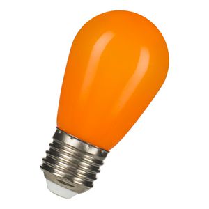 LED-lamp ST45 Party E27 1W oranje