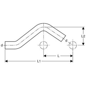 Passeerbocht MAPRESS C-STAAL 2x spie 15mm