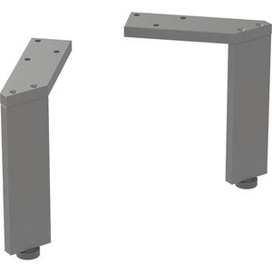 Set Steunpoten Smal 2 Stk H150mm Lava/Poedergelakt Mat