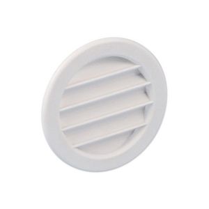 Kunststof ventilatierooster Ø75mm grijswit