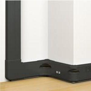 Lengte a 2m. Wandgoot snap-on 50x130 zwart DLP