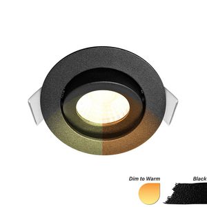 ED-10060 LED Spot 5W WarmDim Round Black IP54