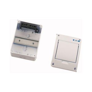Installatiekast, opbouw, IP40, 1x5TE, deur wit Eaton