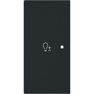 Free@Home bedieningswip links 2-voudig dimmer art-matzwart (6234-21-45M)