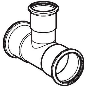 T-koppeling verlopend MAPRESS RVS 42x28x42mm VVE=4