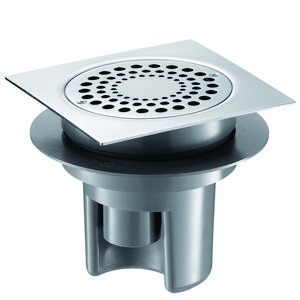 Doucheput RVS 150x150mm ZU 40mm hoogte instelbaar