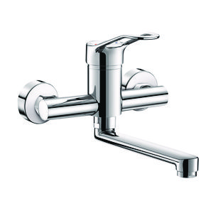 Muurmengkraan draaibare uitl L.200 open greep S-kop