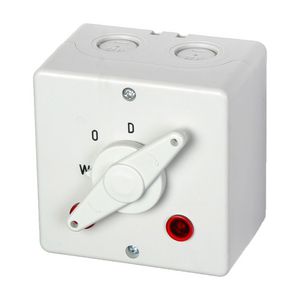 Wasmachine/droger trekschakelaar 32A 2-polig opbouw A422041