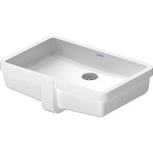 VERO #033048 inbouwwastafel 485mm wit zonder kraangat met overloop