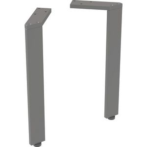 Set Steunpoten Smal 2 Stk H300mm Lava/Poedergelakt Mat