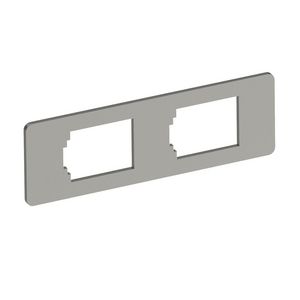 Montageplaat 2x gatenpatroon type B 77x24x15 rvs