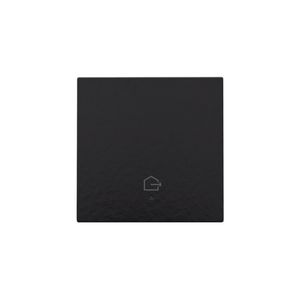 Afwerkingsset lens geconn. enkelv. Schakelaar piano black