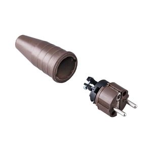 Volrubber contactstop 16A 250V bus/randaarde geheel VVE=100