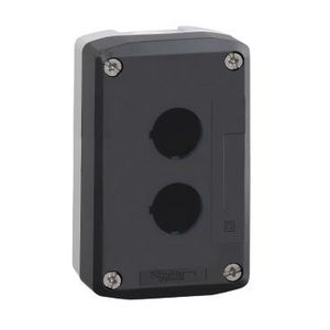 Lege drukknopkast 2 gaten Donkergrijs / lic Harmony XB5R