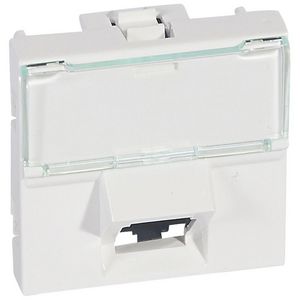 Connector RJ45 UTP LCS6 2 modulen hoek Mosaic