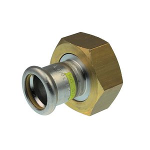 2-del. koppeling Xpress RVS gas 15x7/8" wartel R2741G VVE=10