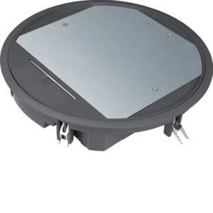 Installatiedoos R12 rondx306mm zwart 5mm vloerafdekking