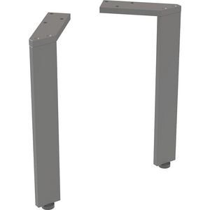 Set Steunpoten Smal 2 Stk H260mm Lava/Poedergelakt Mat