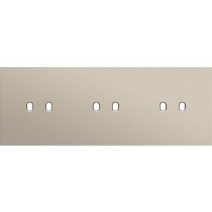 Drievoudige afdekpl. horizontaal 71mm centerafstand drie twe