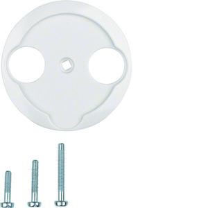 Afdekking antennecontactdoos 2 uitsparingen Serie 1930/Glas