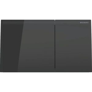 Bedieningsplaat 2-toets Sigma70 SQUARE glas zwart