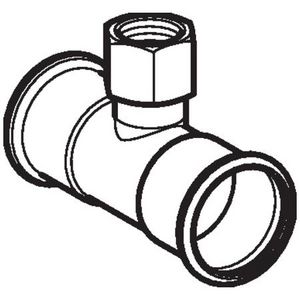 T-koppeling verlopend MAPRESS RVS 22x1/2"bn.x22mm