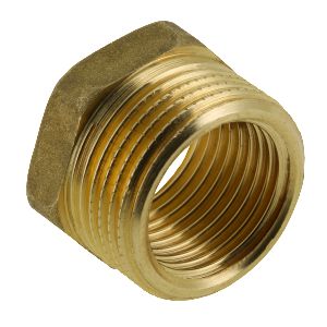 Verloopring messing 2" bt. x 1/2" bn.