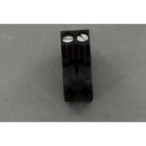 Stekker 2-polig zwart S4320500