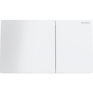 Bedieningsplaat 2-toets Sigma70 SQUARE glas wit