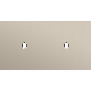 Tweevoudige afdekpl. horizontaal 71mm centerafstand twee enk