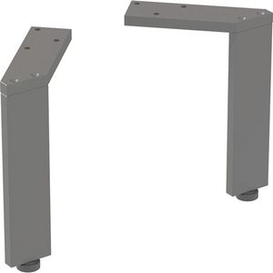 Set Steunpoten Smal 2 Stk H185mm Lava/Poedergelakt Mat