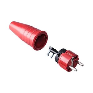 Volrubber contactstop 16A 250V bus/randaarde geheel VVE=100