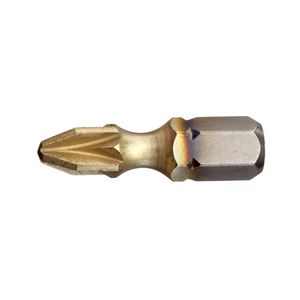 Schroefbit pz 25mm 1/4" nr 1 torsion zrn (10 stuks)