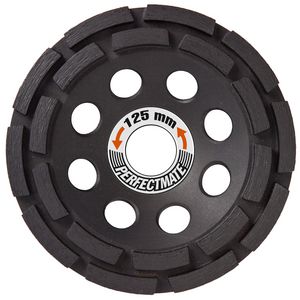 Diamantslijpkop 125mm asgat 22.23mm