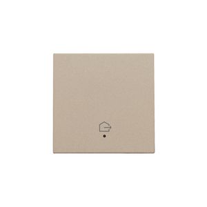 Afwerkingsset lens geconn. enkelv. Schakelaar champagne