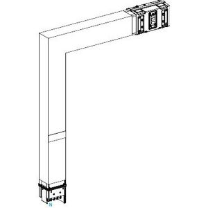 Elleboog Omlaag A,B M to M Brandscherm 1000A Canalis