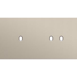 Tweevoudige afdekpl. horizontaal 71mm centerafstand een enke