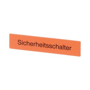 Schild HxB=15x75mm "sicherheitsschalter"