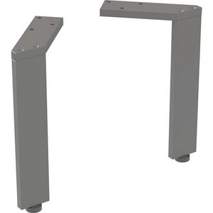 Set Steunpoten Smal 2 Stk H225mm Lava/Poedergelakt Mat