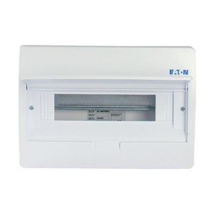 Installatiekast, opbouw, IP40, 1x18TE, deur wit Eaton