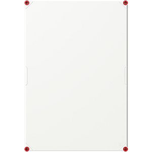 Installatiekast VMS 64 deksel GRIJS INCL. SLUITING ROOD