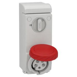 Contactdoos Vergrendelbaar 3P+N+A 32A 380-415V AC 6h IP6 PratiKa